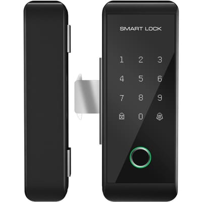 Serrure Intelligente WIFI Empreinte Digitale Pousser Tirer Entrée Sans Clé Serrures de Porte pour Porte en Verre Métal Bois TY Application Contrôle à Distance Multi black
