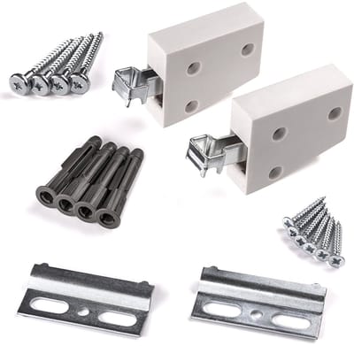 4 stuks SOTECH kastophanger, complete set, wit, kastophanger, draagvermogen max. 120 kg
