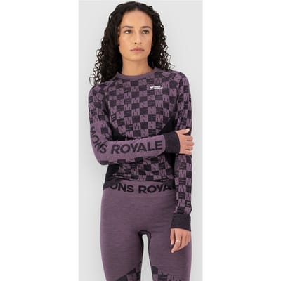 Dames T-shirt lange mouwen merino wol Mons Royale Ascender
