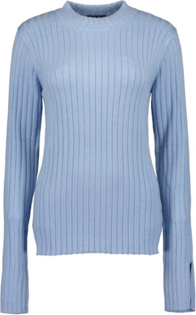 Blue Seven dames - Trui 248000 blauw ronde hals gebreid maat 36