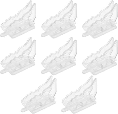 Schuifdeursloten - Kindersloten - Veiligheid Thuis - Geen Boor Nodig - 8 Stuks - Transparant