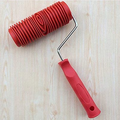 Patroon Verfroller Mutation Wood Tool – 7 Inch Rubberen Roller – Imitatie Houtnerf Effect – Realistische Houtlook – Reliëf Verfgereedschap – Decoratieve Afwerking voor Muren en Meubels