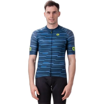 Ale Fietsshirt Korte Mouwen Solid Step - Blauw - L - Valt klein