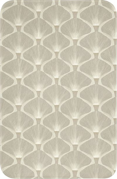 WC mat 40x60 cm - Antislip - Paneel - Ginkgo - Zand - Toiletmat - Vloermat - Douchemat - Toilet tapijt - Toiletmatten
