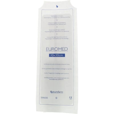 Euromed 10cm x 30cm Eilandpleister ADH Steriel 1 Pleister