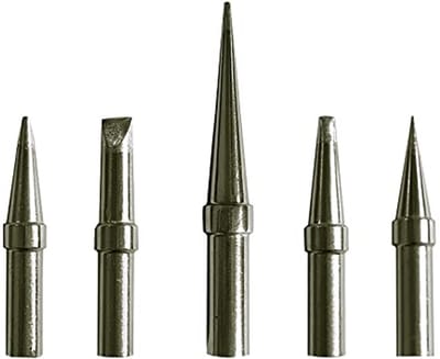 Lassoldeerpunten voor soldeerbout - Vervanging mondstukken voor etsoldeerders, handvat laspen 5 stuks
