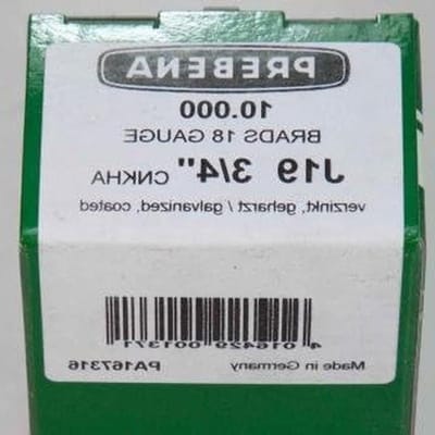 Stootkopnagels - Afwerkspijkers - Afwerkingen Bevestigen - Verzinkt Geharst - 16 mm - 50 mm - 19 mm