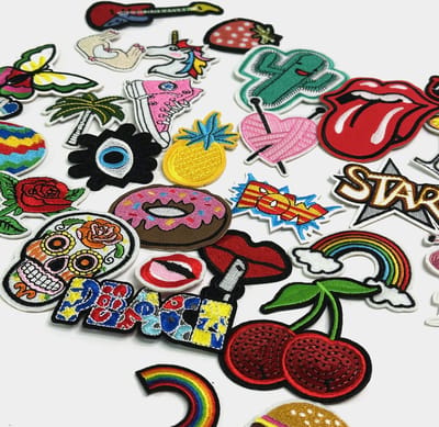 MGM Trading - 32 Stuks Opstrijkpatches - Leuke DIY Ontwerpen - Geschikt voor T-shirts - Jeans - Kleding - Tassen