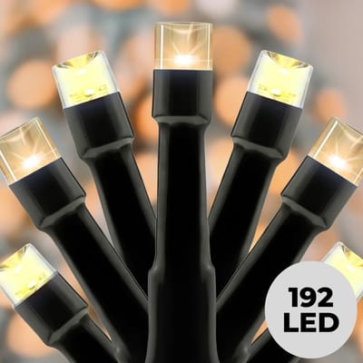 Lomera Clusterverlichting met Batterij - Kerstlampjes 192 LED - Warm Wit - Extra Warm Wit - 8 Lichtfuncties - Lichtsnoer met Timer - Kerstverlichting op Batterij - Decoratieve Verlichting - Sfeerverlichting - Kerstboomverlichting Batterijen