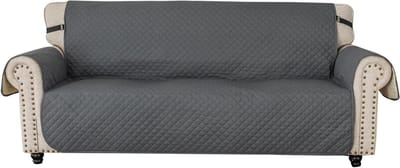 Sofahoes Waterdicht - Bankbeschermer Huisdieren - Meubels Beschermen - Anti-slip Latex - Diverse Maten - Donkergrijs