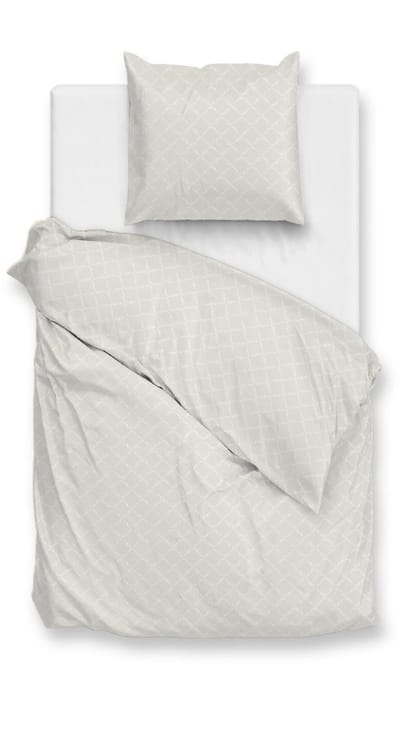 Zohome Linea-di-Satinado Dekbedovertrek - 100% Katoen-Satijn - 140x220 - Off-White