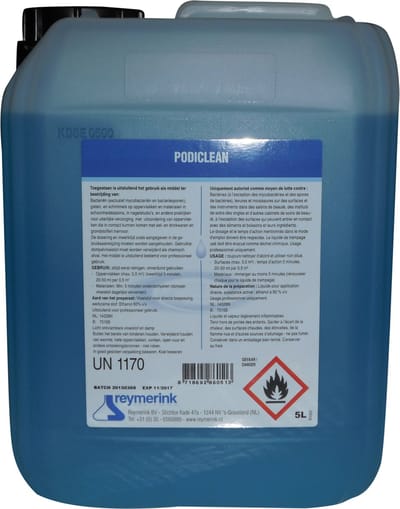 Reymerink - Podiclean EXP 5l | Desinfectie voor PMU, Tattoo, Beauty, Styliste, Kapper Studio & Laser Salon Huisarts Tandarts Praktijk | Laserkliniek | Desinfectiemiddel | Desinfectiespray | Pure Alcohol | Tatoeage Praktijk Schoonmaak