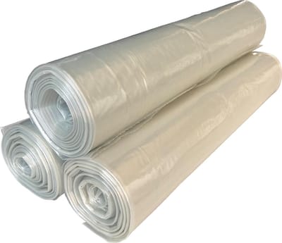 Afvalzakken 70x110cm LDPE T50 transparant - Doos 250 stuks (10 rol x 25 zakken)
