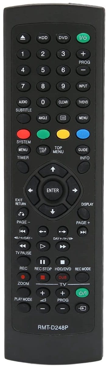 Allecto - RMT-D248P Vervangende Afstandsbediening - Multifunctionele Afstandsbediening - Geen Koppeling Vereist - Geschikt voor DVD/HDD-branders - ...