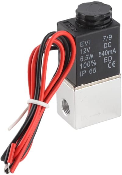 Allecto - Pneumatische Klep - Normaal Gesloten - Geschikt voor Lucht en Water - 2-Weg - 1/8 Inch - Ideaal voor Industriële Toepassingen