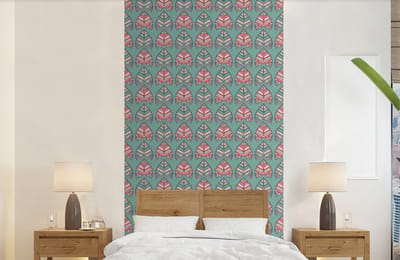 Behang - Fotobehang Patronen - Tribal - Retro - Breedte 120 cm x hoogte 240 cm