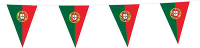 Wefiesta - Vlaggenlijn PE Portugal - 10 meter - 20 x 30 cm - WK voetbal 2026 - WK voetbal versiering - WK voetbal outfit - Nederland WK