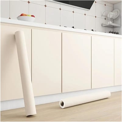Contactpapier - Keukenfolie - Keuken Beschermen - Oliebestendig Mat - 60 cm x 10 m - Beige