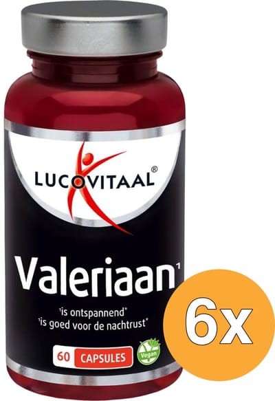 6x Lucovitaal Valeriaan 200mg (60 capsules)