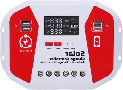 MPPT Laadregelaar - Zonne-energie Controller - Energiebeheer - Automatische Systeemdetectie - 100A - Zwart