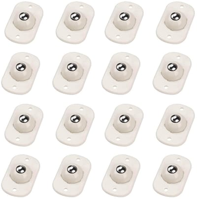 Dailygoods- Rollerwielen 360° Draaibaar - Zelfklevende Wielen - Meubelwieltjes - Zwenkwielen - Mini Wielen - Roestvrij Staal en ABS - Meubelwielen