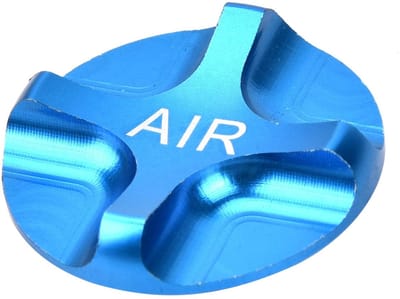 Dailygoods - Fiets Ventieldoppen Mtb Vork Luchtkap Aluminium Legering Aluminium Fiets Verende Vork Voorvork Luchtdichte Kleppendeksel Bike sory(Blauw)