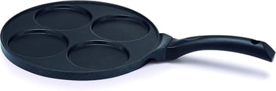 Koekenpan voor Blinis en Pannenkoekjes - Aluminium Zwart