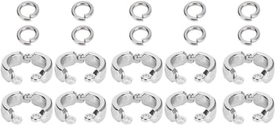 10pcs Bird Foot Rings - Pet Bird Parrot Stainless Steel Leg Rings - Outdoor Training Anklet Rings voor Pet Training Accessoires