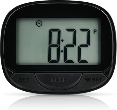Digitale Stappenteller - Loopmeter Clip - Fitness Doelen - 3D Sensor Precisie - 5.5cm - Zwart
