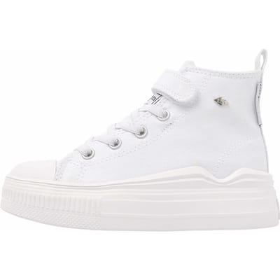 British Knights - Kaya Flow Mid Meisjes Sneakers Hoog - Maat 31 - Wit - Katoen - Meiden Schoenen