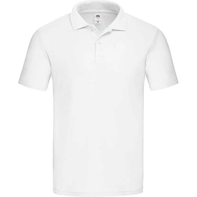 Fruit of the Loom Unisex Adult Origineel Poloshirt (Wit)