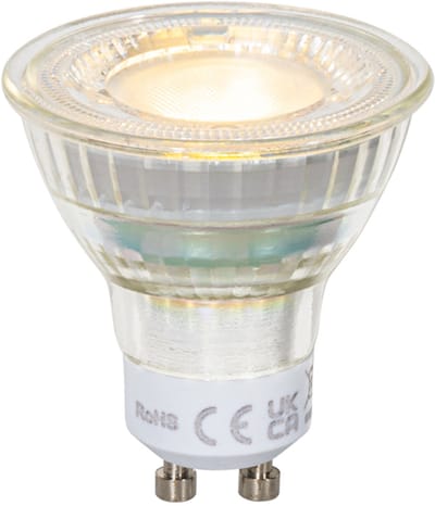 LUEDD GU10 50mm LED lamp helder 2.5W 450 lm 2700K