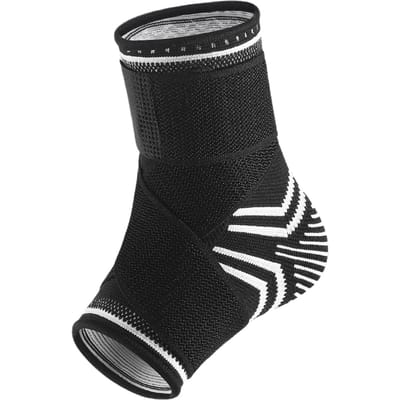 Enkelbrace Verstelbare ondersteuning Elastische band voor basketbal Fietsen Sportbescherming M zwart