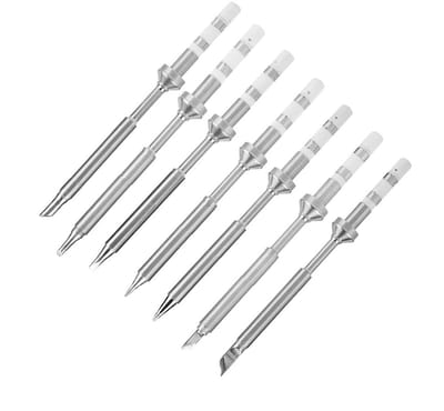 Mini RVS Loodsoldeerpunt Vervangingen voor Soldeerbout - 7 Complete Sets voor Precisiewerk, Hoge Temperatuur en Duurzaamheid