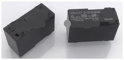 Elektromechanisch relais - Schakelcomponent - Elektronica besturen - 12VDC spoelspanning - 5 poot - Zwart