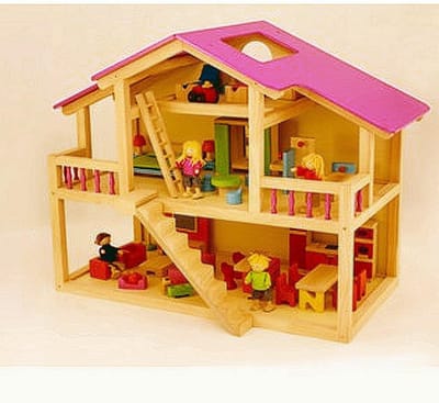 Groot poppenhuis pintoy zonder inhoud