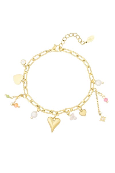 Bedelarmband amore color