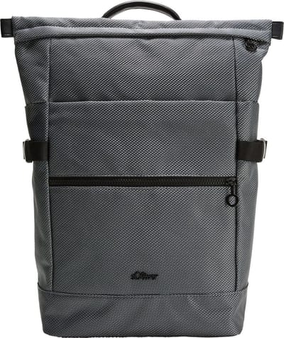 s.Oliver Laptop rugzak Rugzak met laptopvak Backpack Grey / Black Grijs