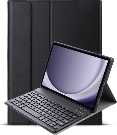 Hoes - Geschikt voor Samsung Galaxy Tab A9 Plus - Toetsenbord Case - Keyboard Book Cover - Hoesje - Zwart