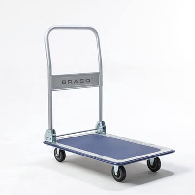 Inklapbare Plateauwagen tot 300 KG - Stevige Transportkar voor Magazijn en Verhuizing