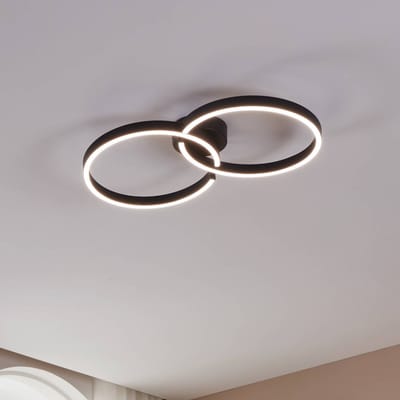 EGLO AMANDOLO ceiling lamp with remote control 2700-6500K black