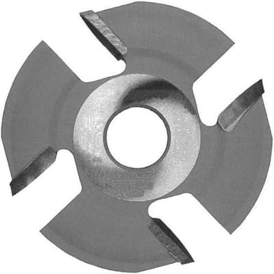 HM cirkelzaagblad - Lamello frees - Groeven frezen - 4 harsgallen - 100x80/60x22 mm - zilver