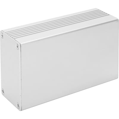 Boîtier en aluminium, boîtier de jonction intégré, boîtier de projet électronique, gris