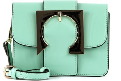 SEIDENFELT MANUFAKTUR Avondtas Schoudertas SFM221 Crossbag Aqua / Gold Turquoise