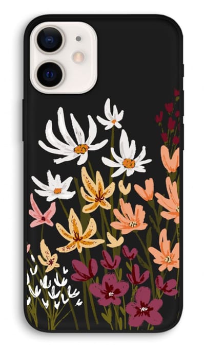 Case Company® - Hoesje geschikt voor iPhone 12 Pro hoesje - Painted wildflowers - Biologisch Afbreekbaar Telefoonhoesje - Bescherming alle Kanten en Schermrand
