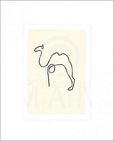 Kunstdruk Pablo Picasso - Le Chameau 50x60cm