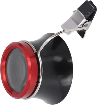 Professionele vergrootglas voor horlogemakers, draagbare juweliersmagnifier met clip, ideaal voor horlogeherstel en munteninspectie