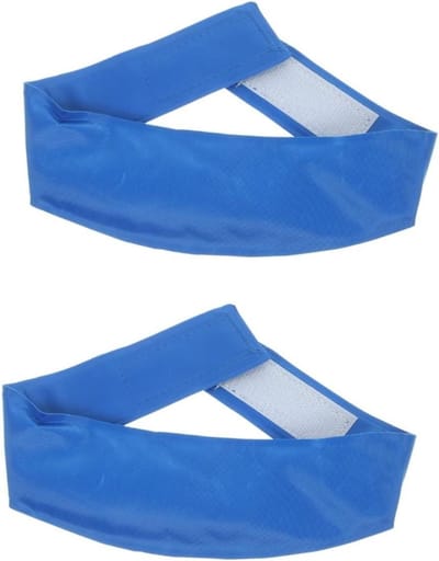Honden Koelbandana - Honden Zomerbandana Honden Halsband - Hitte Verminderen - Fysieke Koeling - 2 stuks - Blauw