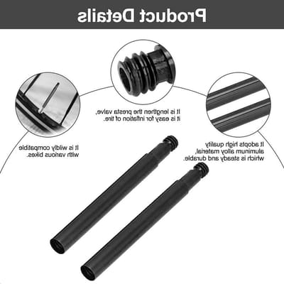 60mm Presta Ventielverlengers - Aluminium Fietsklepverlenger voor Mountainbike en Racefiets, Ideaal voor Dikke Banden en Diepe Velgen
