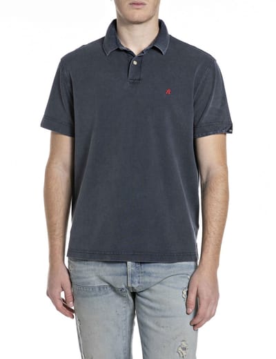 Replay M3431a.000.22696m Korte Mouw Poloshirt Blauw M Man